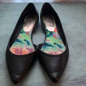 MADDEN GIRL BLACK FLATS NEVER WORN SIZE 10